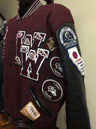 Pin By Mike Doyle On Woodcreek High School Timberwolves Varsity Letterman Jackets Varsity Letterman Jackets Letterman Jacket Varsity Jacket