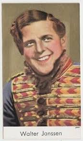 Walter Janssen vintage 1939 De Beukelaer Gold Film Stars Trading Card