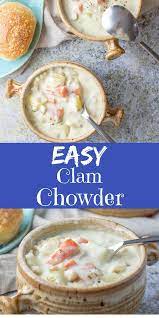 This Easy Clam Chowder Recipe Is Da Bomb It S New England Style Thick And Creamy And Is Loved Chowder Recipes Clam Chowder Recipe Easy Clam Chowder Recipes