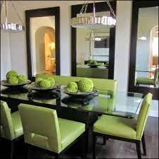 Decorating Ideas For Dining Room With No Windows Mirror Dining Room Large Dining Room Dining Room Walls