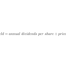 Purity is for reputation of a drug. Dividend Yield Definition