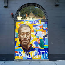 People gather at george floyd square on tuesday.bridget bennett for the wall street journal. Wellesley Raised Artist Creates George Floyd Mural In Jamaica Plain The Swellesley Report