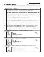 There are also exercises on physical and chemical change. Chem 3 2 Worksheet R Changes In Temp Ans Pdf South Pasadena Chemistry Name 3 States Of Matter Period 3 2 Worksheet Changes Date In Temperature 1 Course Hero