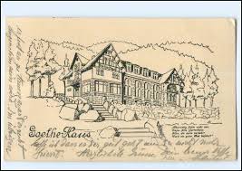 Kinder sind bei uns herzlich willkommen, auch auf dem großem grundstück am haus kann und darf ausgiebig herumgetollt werden. Y10925 Schierke Barenberg Goethe Haus Ak 1922 Martin Bernhard Ansichtskartenshop