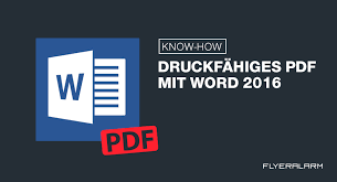 Check spelling or type a new query. Tutorial Druckfahiges Pdf Mit Word 2016 Erstellen Flyeralarm