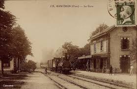 Asnieres Arrivee D Un Train En Gare D Asnieres Les Bourges Cher Bourges Gare Carte Postale