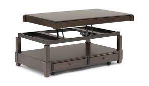 Reclaimed oak large rectangle wood coffee table with lift top. Halsey Lift Top Coffee Table Hom Furniture