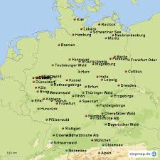 Neben der landeshauptstadt berlin zählen hamburg, münchen und köln zu den bevölkerungsreichsten städten des landes. Deutschland Gebirge Seen Und Stadte Von Linchen0415 Landkarte Fur Deutschland Gebirge Stadt Landkarte