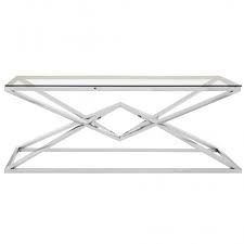 Allure Silver Coffee Table Silver Coffee Table Contemporary Coffee Table Glass Furniture