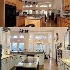 Kitchen Update With General Finishes Antique White Milk Paint Diy Kitchen Cabinets Painting White Furniture Living Room Chic Living Room Furniture