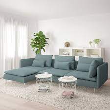 The closest ikea is two hours away, and i have two little kids. Soderhamn 4er Sofa Mit Recamiere Finnsta Turkis Ikea Osterreich