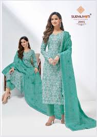 Suryajyoti Nisha Vol 2 Cambric Cotton Foil & Khadi Print Fancy Salwar