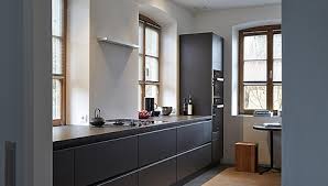 We spend around 60% of our time in the kitchen at or near the sink. Kitchen Linearity Black Satin Paint Steel Glass Bora