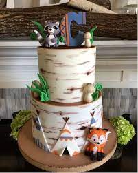 It's elegant for any party, but extra sweet as a baby shower cake idea for girls. Woodland Baby Shower Cake Girl Novocom Top