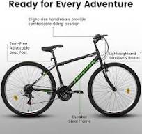 26 Inch Mountain Bike For Men Women, 21 Speeds High-Carbon Steel Frame,  Sport Cycling MTB