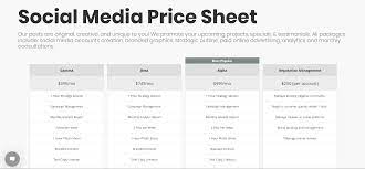 In our experience, most freelancers who have been doing this for a while and managed to keep clients for an extended amount of time are charging between $2000 to $3000 or more. How Much To Charge For Social Media Management Media Price Sheet Mavsocial