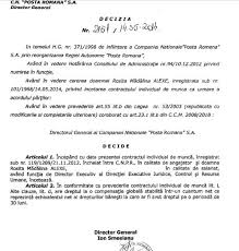 October 17 2013 elena savciuc no comments. Model Decizie Reluare Activitate