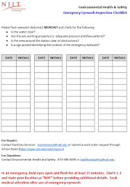 Eye wash station checklist +spreadsheet / eyewash station inspection template excel / you gain somewhere between 16 and 20 hp per hp wa. Https Www Njit Edu Environmentalsafety Sites Njit Edu Environmentalsafety Files App 205 20 20eyewash 20checklist Pdf