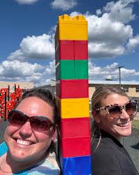 Braiden, Teagan, and Colton just lunched their Lego rocket into space!!  They also measured Mrs. Payne and Mrs. Viebrock with legos to see if they  were taller than their Eiffel Tower.