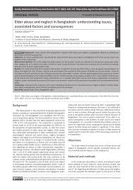 Pdf Elder Abuse And Neglect In Bangladesh Understanding Issues Associated Factors And Consequences