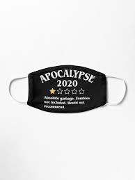 Apocalypse 2020 One Star Rating Review Zombies Not Included Funny Sarcasm Gift Mask By Natintrovertsoc In 2021 Diy Face Mask Fashion Face Mask Funny Face Mask