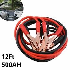 Details About 12 Ft 4 Gauge Battery Jumper Heavy Duty Powers Booster Cable Car Truck Emergency