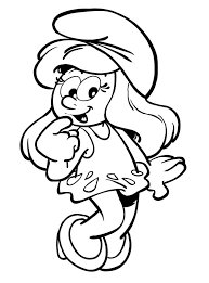 Get free printable coloring pages for kids. Smurfette 1 Coloring Page Free Printable Coloring Pages For Kids
