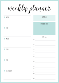 Customized weekly planner templates that take the pain out of organizing your life. Sea Weekly Planner Portrait A4 Pdf Weekly Planner Template Weekly Planner Printable Weekly Planner