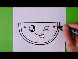 Hoe Teken Je Een Leuke Watermeloen Youtube