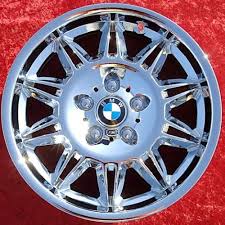 Bmw motorsport rims alloy wheel decals stickers series 1 2 3 4 5 6 e30 e36 e46 m. Set Of 4 Chrome 17 Bmw M3 Style 39 E36 Oem Wheels Rims Z3 Z4 325i 328i 59300 Ebay