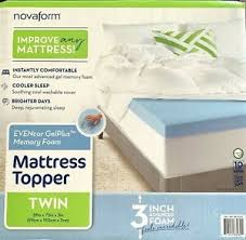 Save up to 30% off with promo code ultimate during macy's ultimate shopping event. 1 Novaform 3 Inch Evencor Gelplus Memory Foam Mattress Toppers Twin 617014839801 Ebay