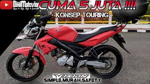 Jadi bro cahyo , yang nama lengkapnya sucahyo windarno mengakalinya dengan menutupi bagian mesin dan membuat half fairing. Vixion Touring Modifikasi Vixion Touring Simple Biaya Murah Youtube