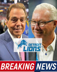 CONGRATULATIONS: Alabama Legendary Coach Nick Saban Announced by Detroit  Lions Ownership as New Co-Owner of the Football Club, joining Ownership  ranks after... Details in comment 👇👇👇