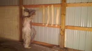 Thickness and the brand of foam board are also factors in determining cost. Pole Barn Spray Foam Youtube