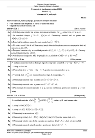 Absolventii de liceu au sustinut, miercuri, examenul la matematica sau istorie, in functie de profilul urmat de elevi. Subiecte Bacalaureat 2020 MatematicÄƒ Avem Primele Subiecte De Anul Acesta È™i Baremele De Corectare Stirileprotv Ro