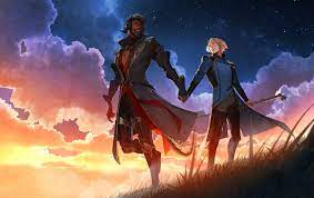 Wrathion x Anduin by kia (@ashenblue) on twitter : rcutegayshit