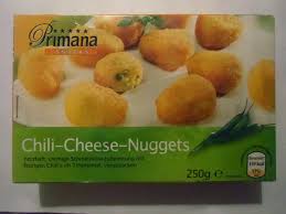 Click to enlarge the image. Chilihead77 De Aldi Primana Snacks Chili Cheese Nuggets