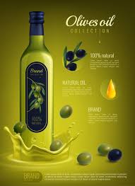 Download Realistic Olive Oil Advertising Composition For Free Olive Oil Packaging Olive Oil Bottles Olive Oil Bottle Design
