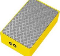 1 Pcs Diamond Hand Pad Sanding Block Sharp Glass Grinding Polishing Pad  Sanding Block Foam Backing Hand-Held Sanding Block for Sanding Polishing ...