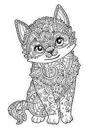 From pictures of sleeping kittens to playful kittens, there are fun kitten coloring pages for your kids to try. Cute Kitten Cats Adult Coloring Pages