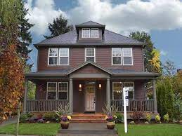 Dark Brown House Exterior Color Scheme