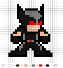 X Force Wolverine Perler Bead Pattern Pixel Art Pokemon Perler Bead Art Pixel Art