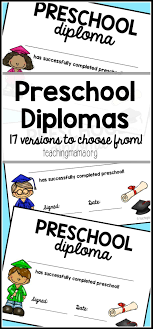 Free printable graduation certificates for students. Preschool Graduation Diploma