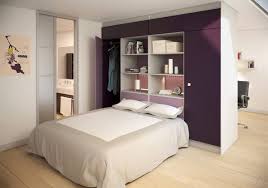 Pour Optimiser L Espace La Tete De Lit Comprend Une Armoire Et Des Espaces De Rangement Et La Sep Tete De Lit Dressing Petit Appartement Armoire Derriere Lit