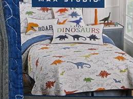 However, the majority of the animal print dinosaurs bedding for children designs are on coloured backgrounds. Max Studio Dog Bed Kids 2 Piece Reversible Dinosaurs Twin Quilt Set Square Pillow Pictured Included Pr Quilt Sets Kids Bedding Sets Affordable Bedding Sets
