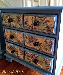 Make Furniture Look Gorgeous Again With Tissue Paper Nautical Furniture Decoupage Furniture Painted Furniture