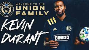 Men's philadelphia union adidas blue 2021/22 by/u secondary replica jersey. Kevin Durant Joins The Philadelphia Union As Investor And Community Partner Philadelphia Union