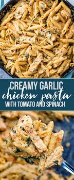 Chicken thigh meal prep recipes. Creamy Garlic Chicken Pasta Gimme Delicious