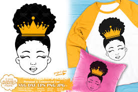 Download Black Girl With Crown Svg 2 Afro Princess Svg Didiko Designs