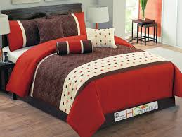 You will forget about fear, insecurity or sadness with bright orange bedroom decorating ideas, orange wall paint and wallpaper, curtains and bedding designs. 7 Pc Quilted Floral Trellis Quatrefoil Comforter Set Red Orange Brown Ivory Queen Walmart Com Walmart Com